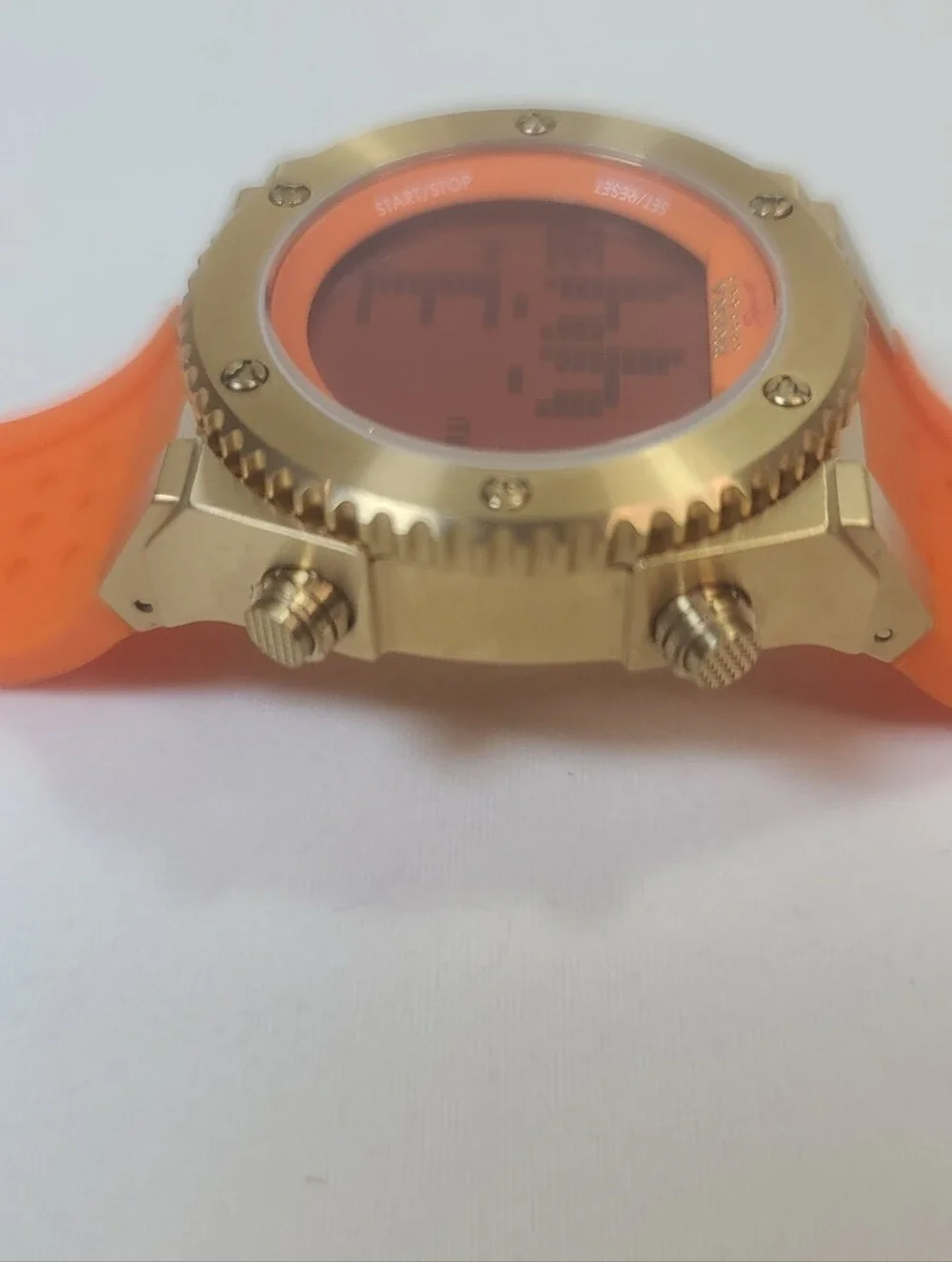 Brera Orologi Digital Sport Orange Band Watch